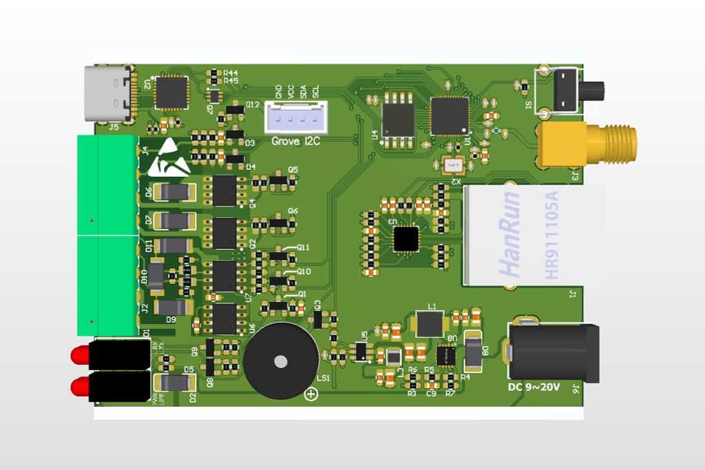 Schematic Gateway ESP32 Lite - Ethernet - RS485 - 2 Digital Input - 2 Digital Output