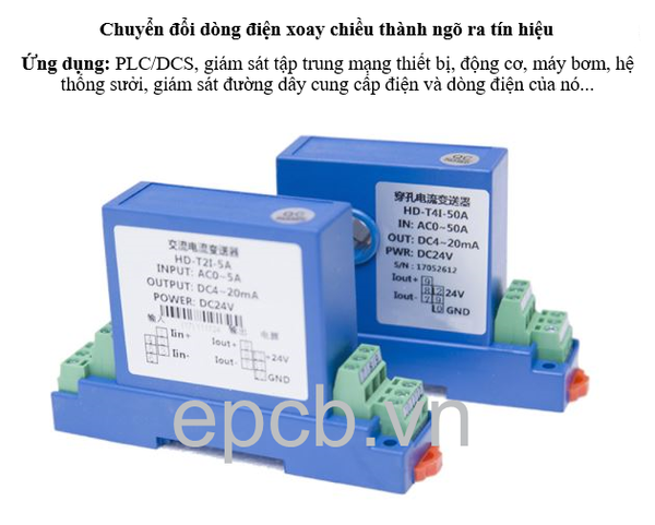 Thiết bị đo dòng điện xoay chiều AC ngõ ra tín hiệu analog ( 4 - 20mA | 0 - 10V )