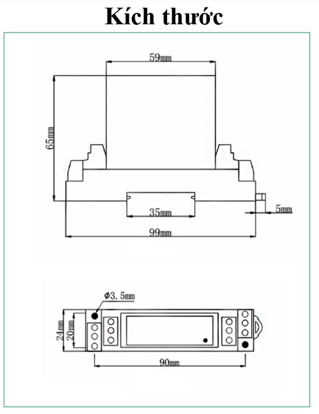 Thiết bị đo dòng điện xoay chiều AC ngõ ra tín hiệu analog ( 4 - 20mA | 0 - 10V )