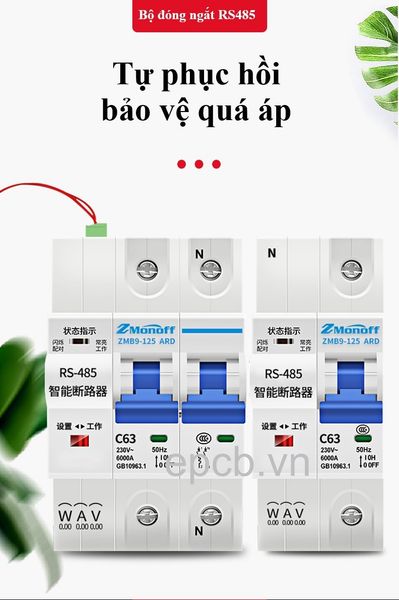 Thiết bị đóng cắt thông minh 1P, 2P, 3P giao tiếp RS485 Modbus RTU