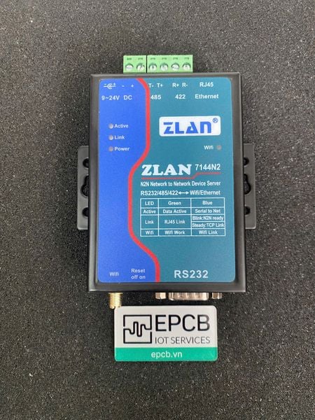 ZLAN7144N2 – Bo chuyen doi RS232/485/422 sang WiFi & Ethernet
