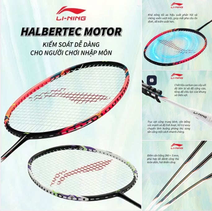 Dòng Vợt Halbertec Đến Từ Li-Ning
