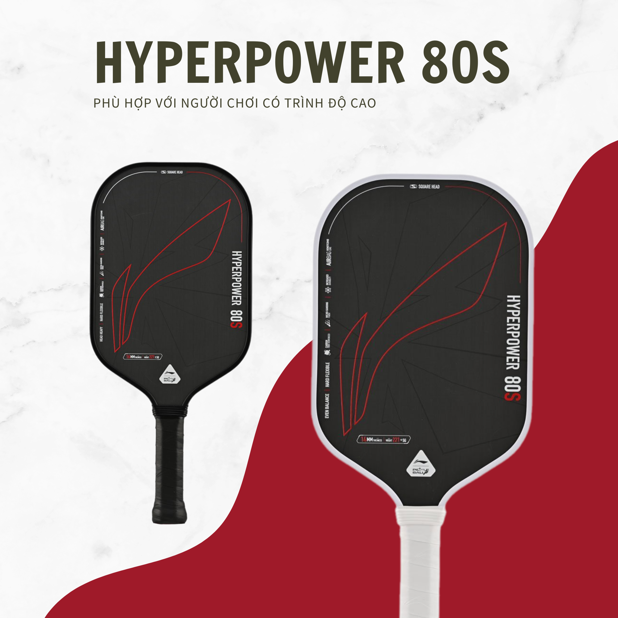 VỢT PICKLE BALL HYPERPOWER 80