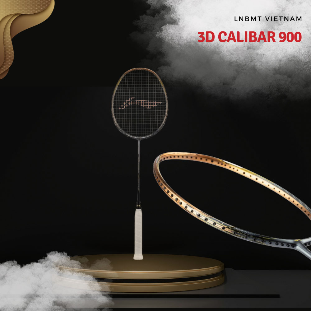 Vợt cầu lông Li Ning 3D CALIBAR 900（4U）Golden Gray AYPT381-4