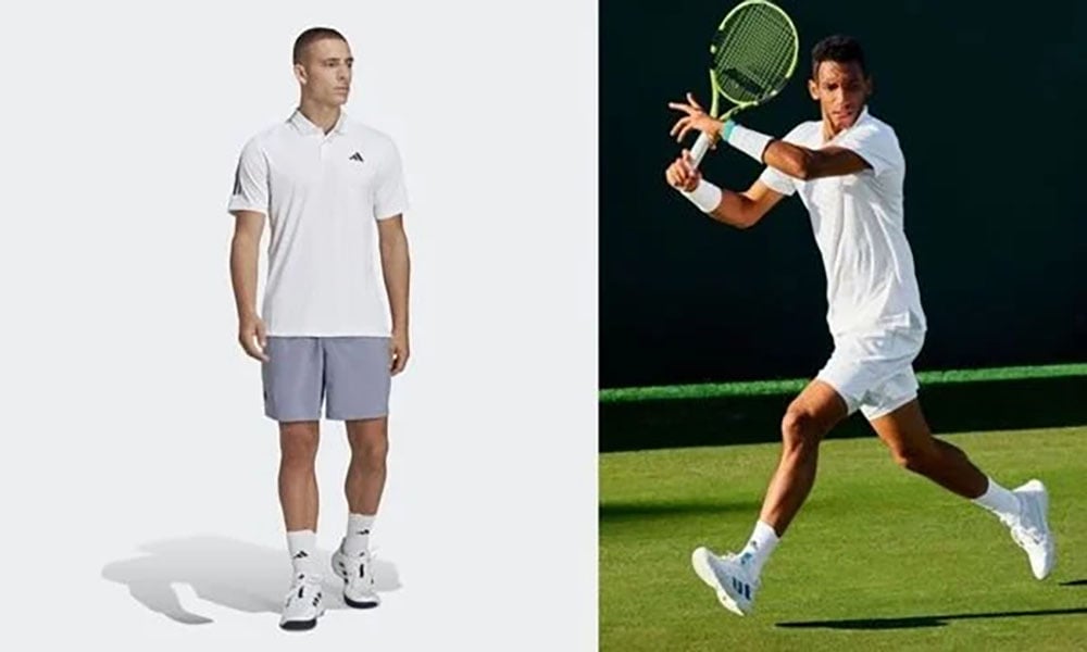 Mix-match áo polo tennis với quần tennis