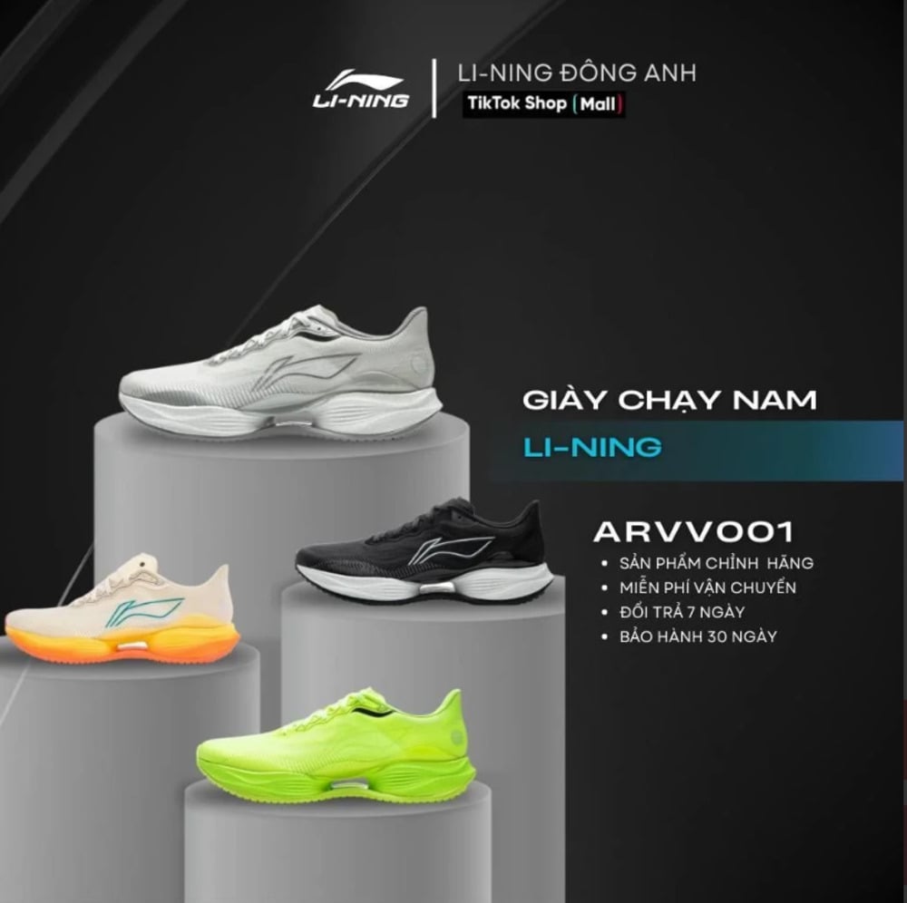 Giày chạy bộ Nam Li-Ning Super Light 22 ARVV001 Sneaker Sport
