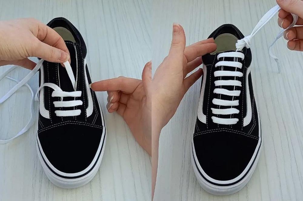 Cách Xử Lý Dây Giày Khi Dây Quá Dài: Thắt Nút Giữa Đơn Giản Mà Hiệu Quả