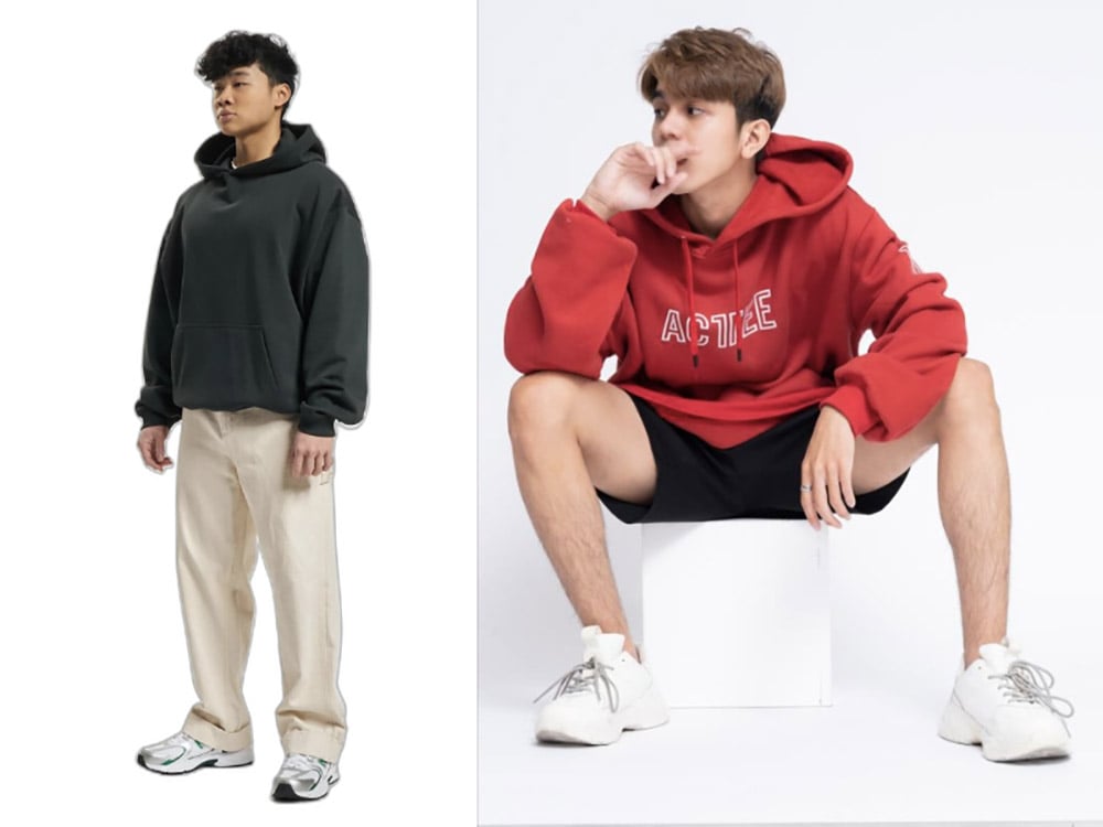 Kết hợp áo hoodie và giày trắng nam – Phong cách thể thao khỏe khoắn và năng động