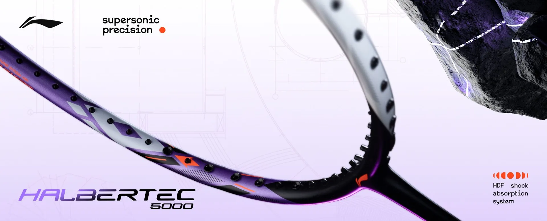 Vợt cầu lông Halbertec 5000- 4U  Li-Ning P-AYPT373-4