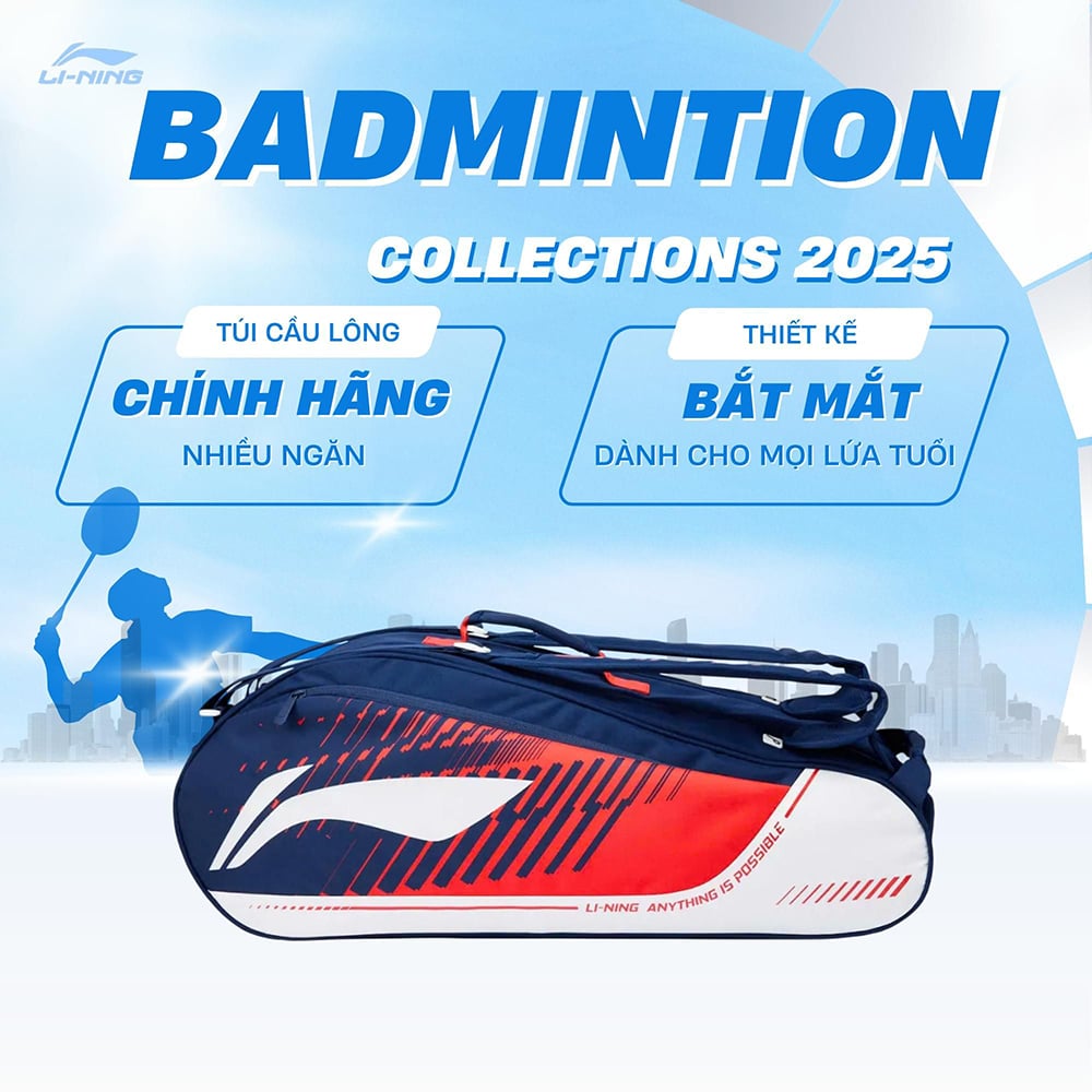 Túi đựng vợt cầu lông chính hãng Li-Ning P-ABLV029-1