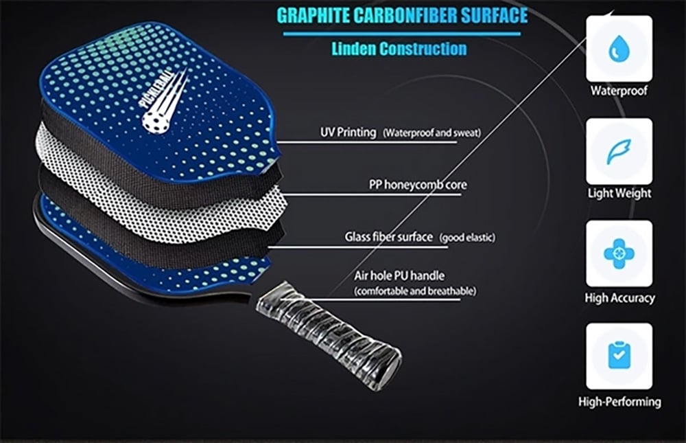 Cách chọn vợt Pickleball theo chất liệu
