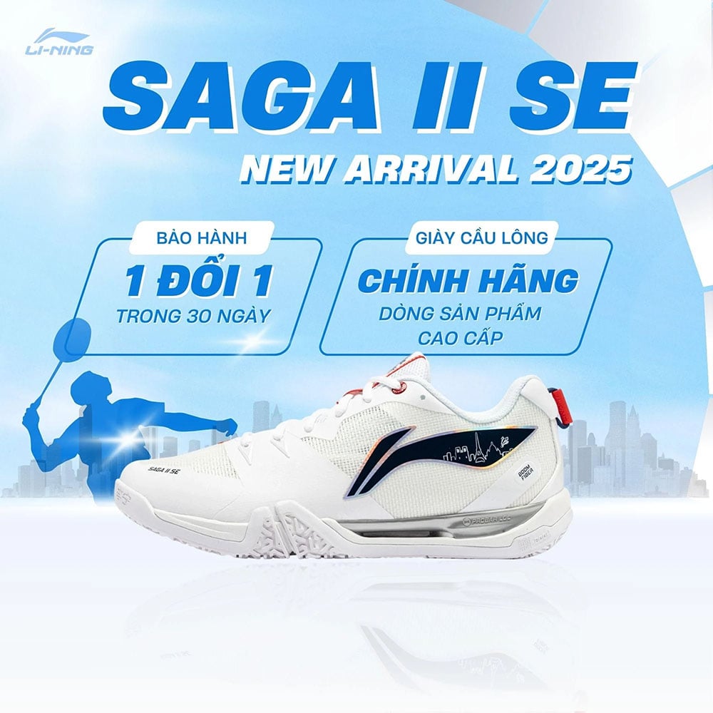 Giày cầu lông chính hãng Li-Ning SAGA II SE AYZU001-1