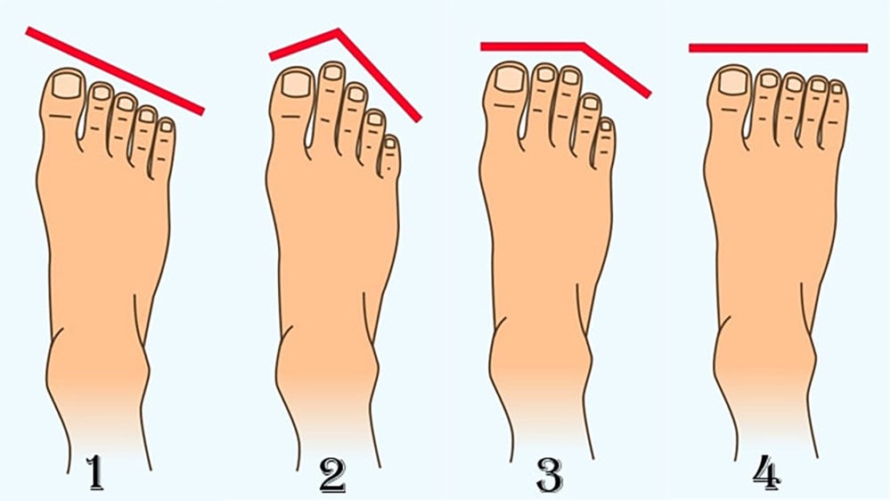 Dựa theo hình dáng bàn chân