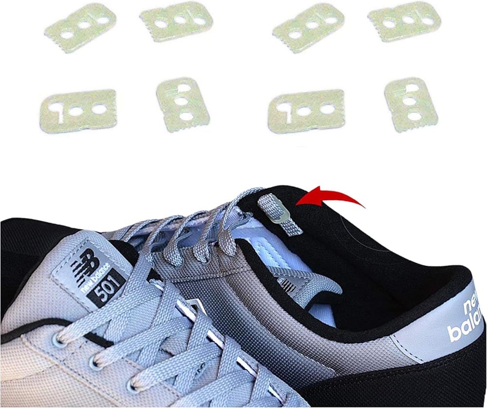 Dùng khóa lace anchors để cố định và giấu dây giày