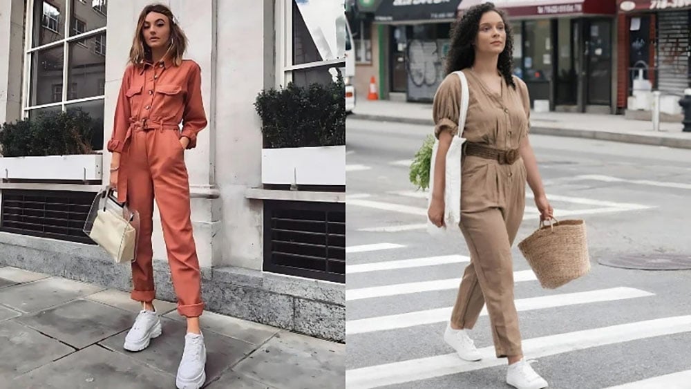 Giày trắng + Jumpsuit