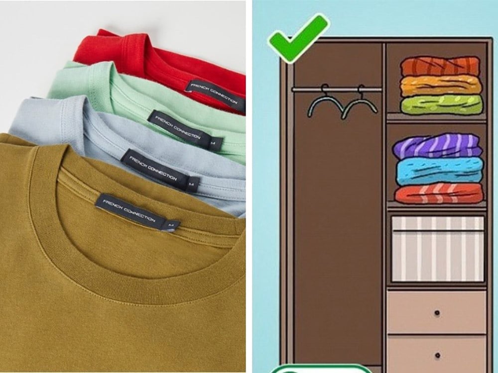 Những lưu ý khi gấp áo phông – Giữ áo luôn phẳng, gọn và bền lâu