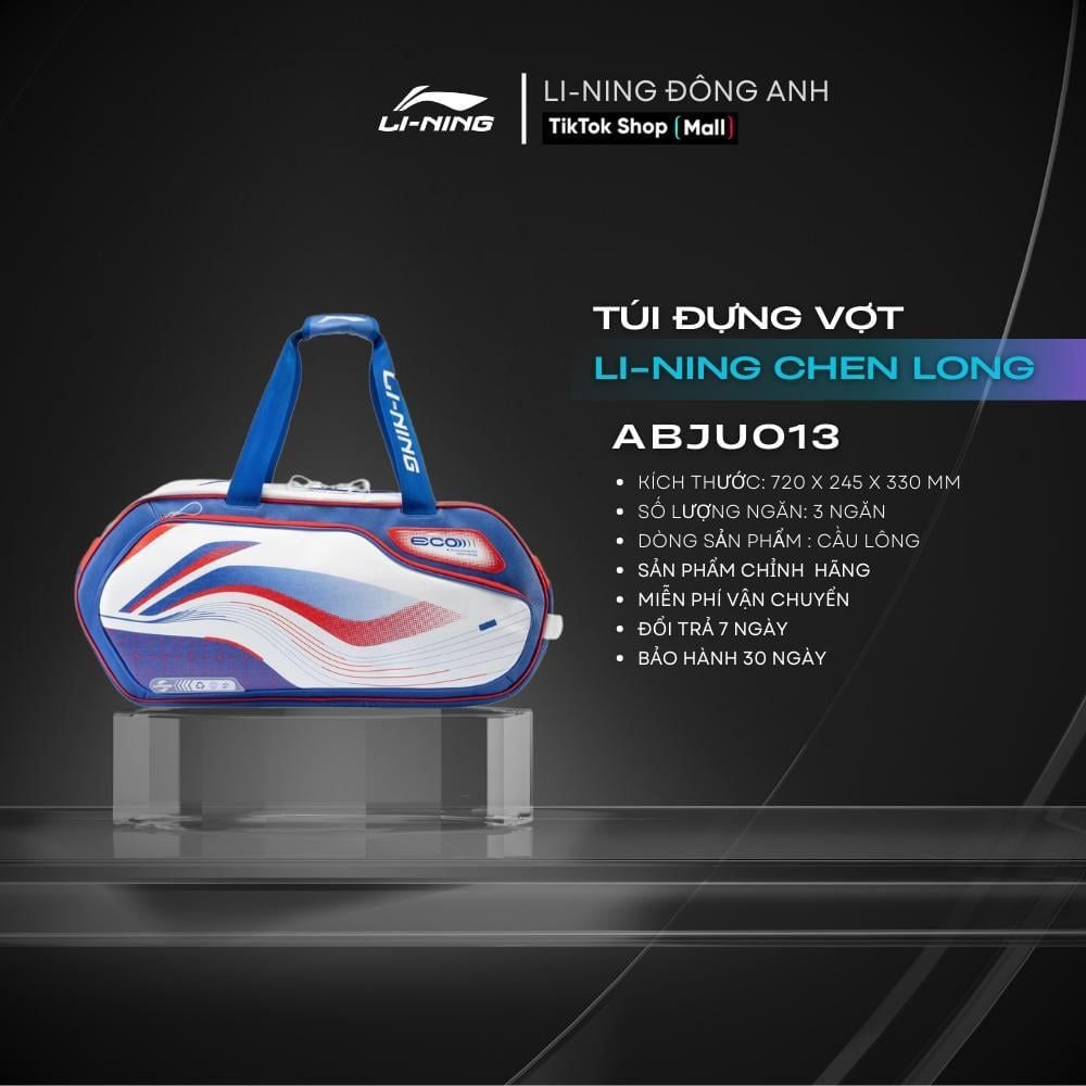 Túi đựng vợt cầu lông chính hãng Li-Ning Chen Long ABJU013-1