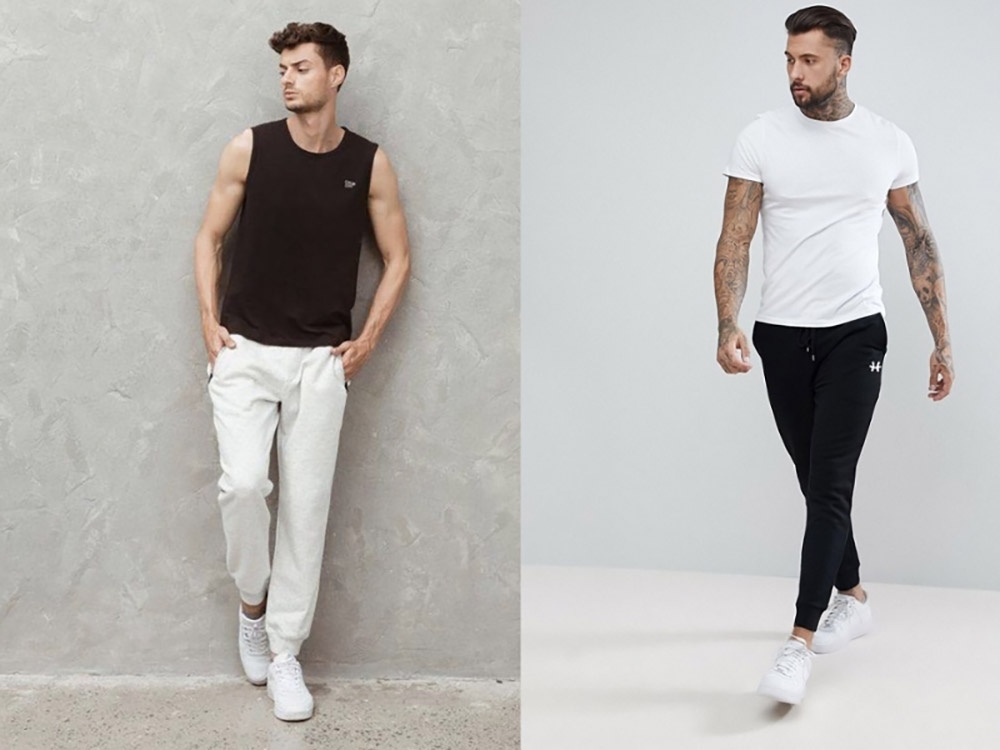 Cách phối giày trắng với quần jogger nam: Trẻ trung và năng động
