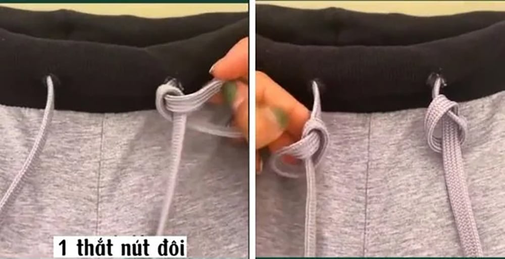 Cách thắt dây quần nút đôi điều chỉnh – đơn giản, tiện lợi và linh hoạt