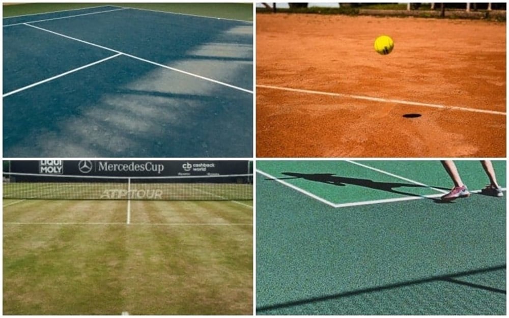 Các loại mặt sân Tennis