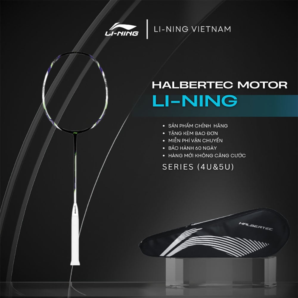 Vợt Cầu Lông Li-ning HALBERTEC MOTOR White AYPU073