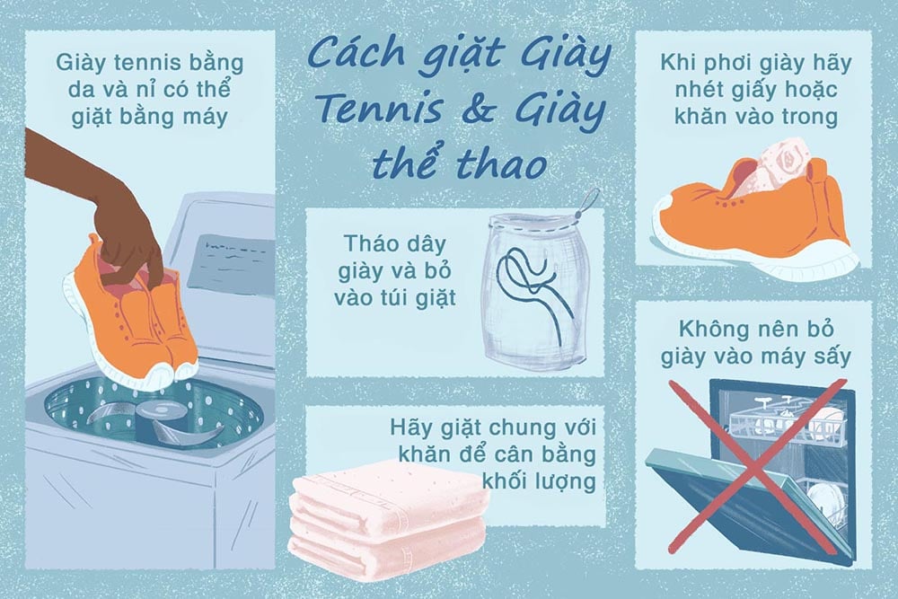 Hướng dẫn bảo quản giày tennis đúng cách