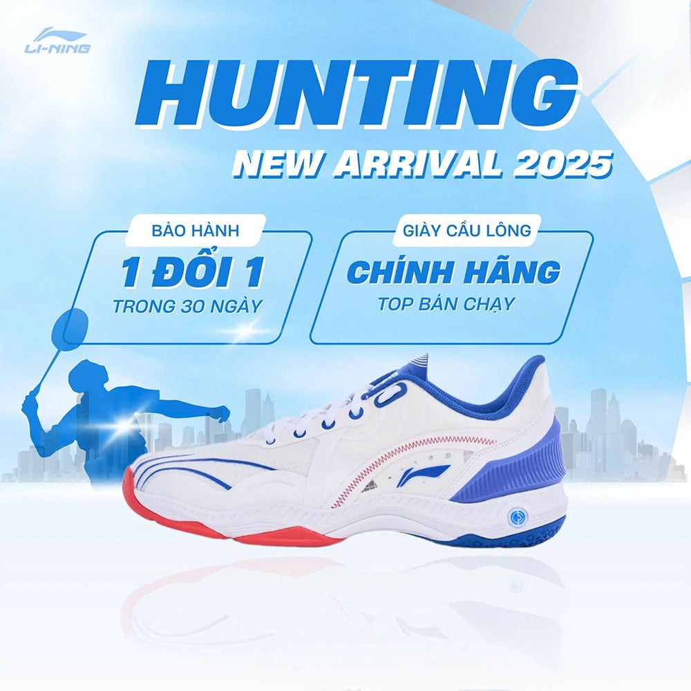 Giày cầu lông Nam và Nữ chính hãng Li-Ning HUNTING AYTV025
