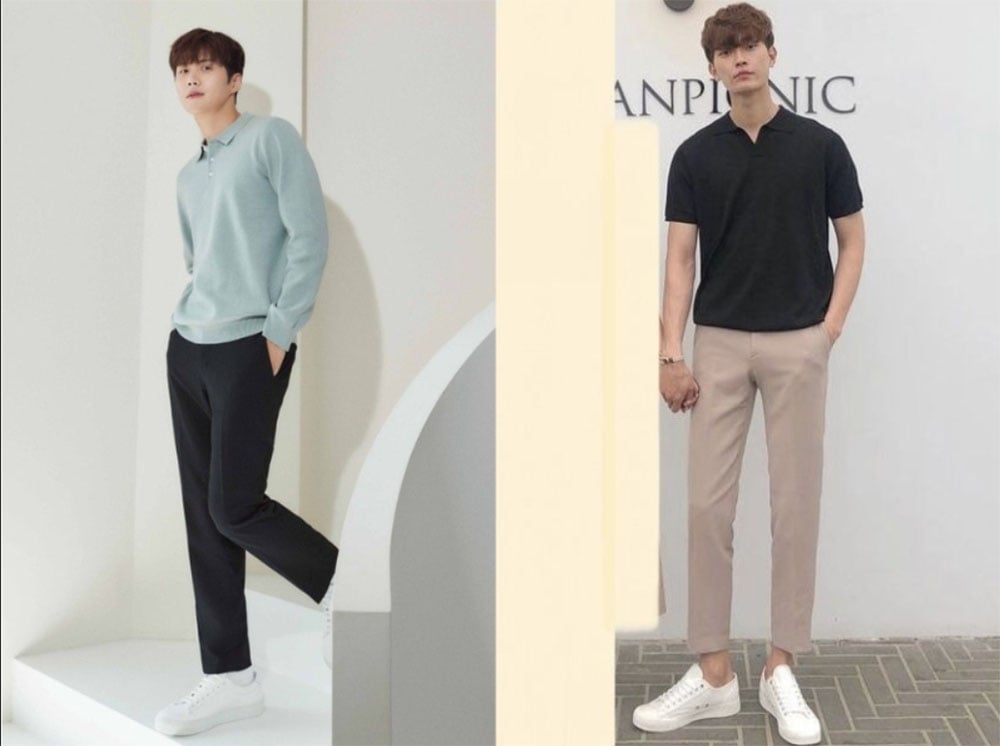 Áo polo phối quần tây – Chuẩn thanh lịch