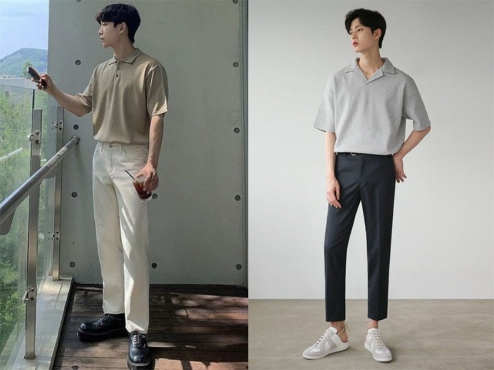 Áo polo + quần baggy – Trẻ trung, năng động