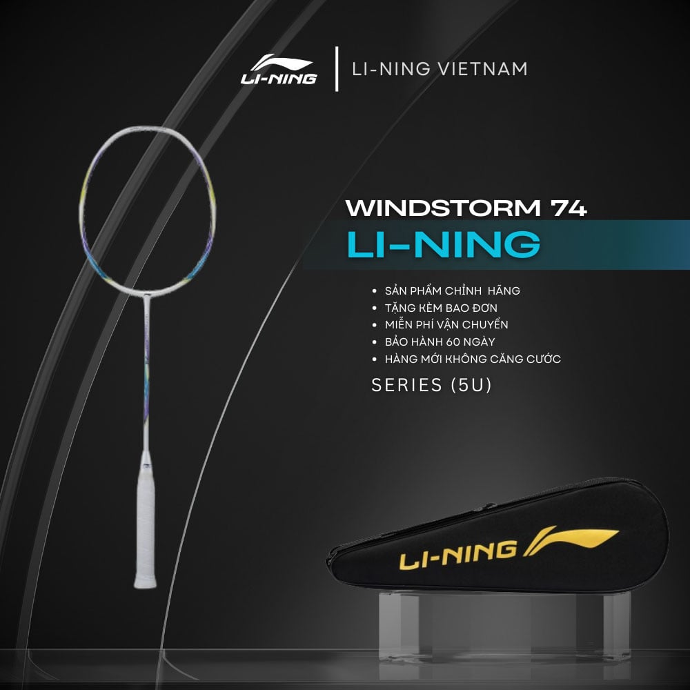 Vợt cầu lông Li-ning WINDSTORM 74 (5U) AYPT443-6