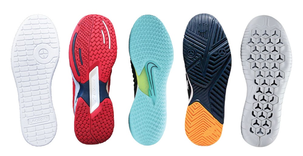 Phân loại giày tennis theo mặt sân