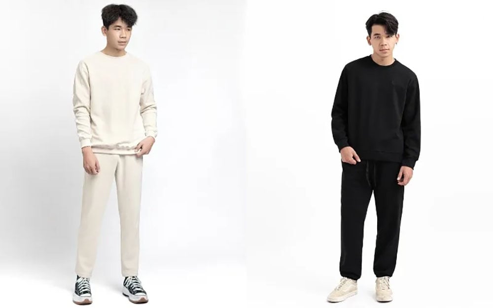 Phối áo phông dài tay với quần jogger