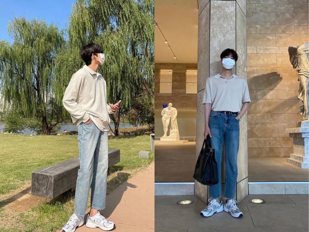 Áo polo + quần jean – Phong cách casual kinh điển