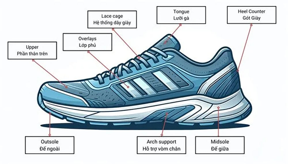 Các yếu tố then chốt quyết định một đôi giày chạy bộ tốt