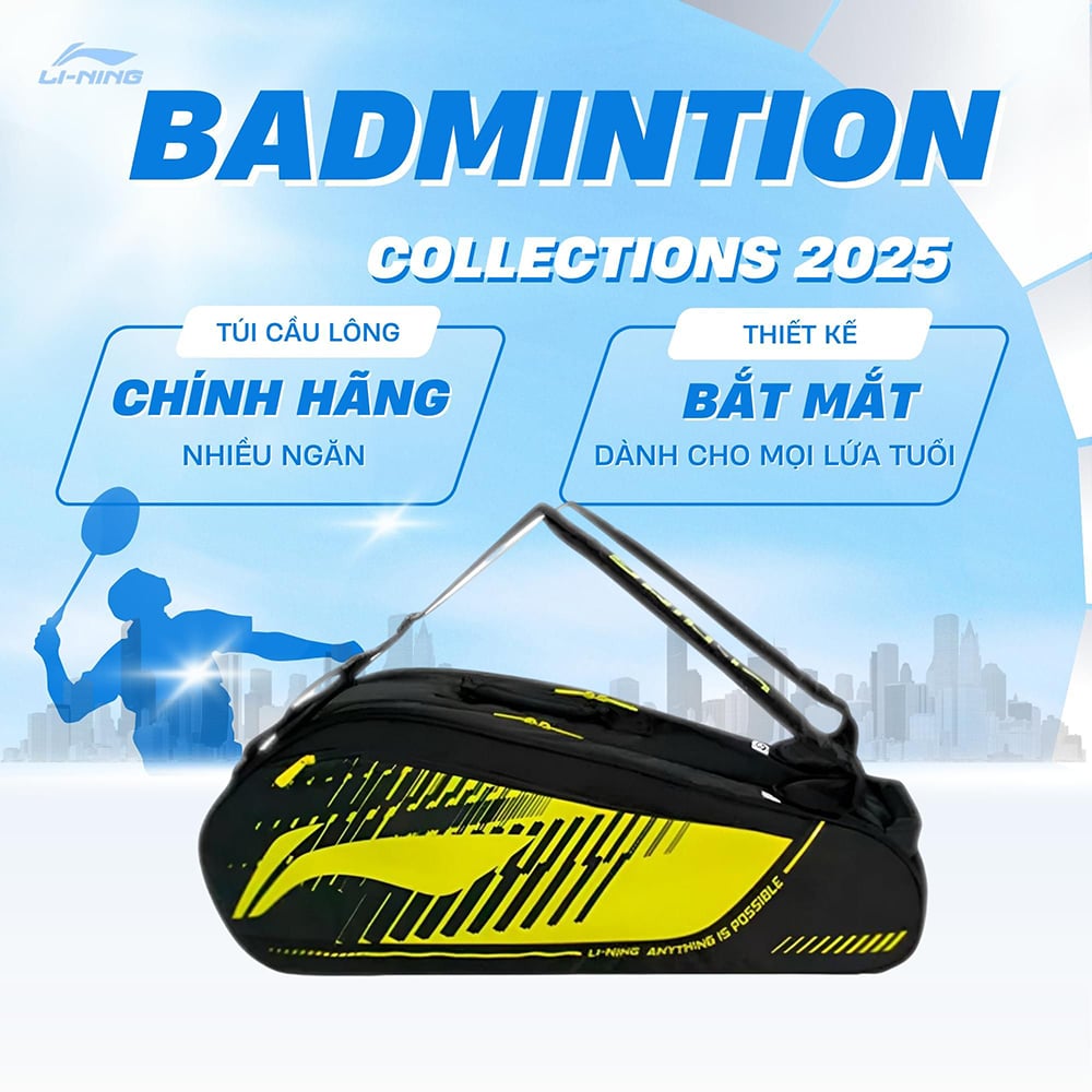 Túi đựng vợt cầu lông chính hãng Li-Ning P-ABLV029-2