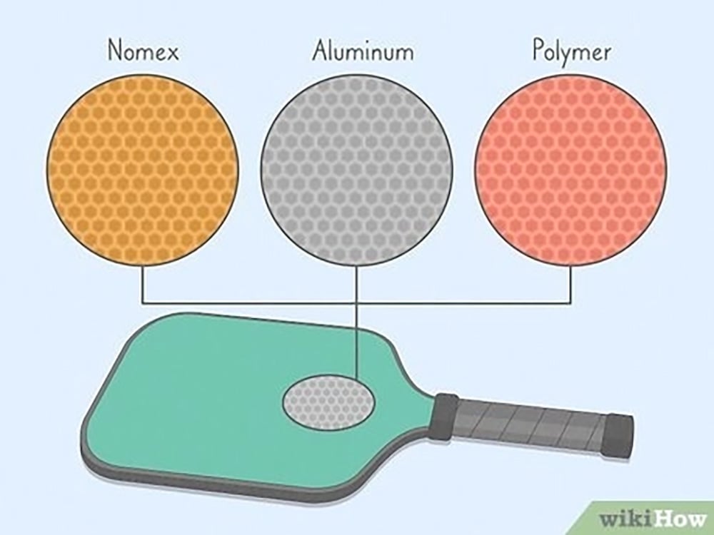 Cách chọn vợt Pickleball theo chất liệu lõi vợt