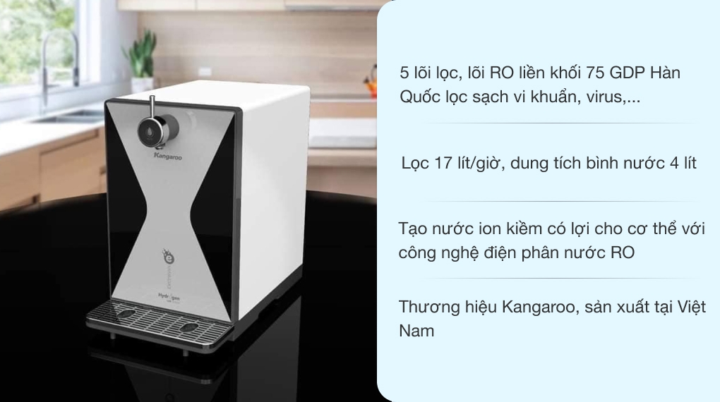 Máy lọc nước ion kiềm Kangaroo có tốt không? - Đánh giá chi tiết về sản phẩm