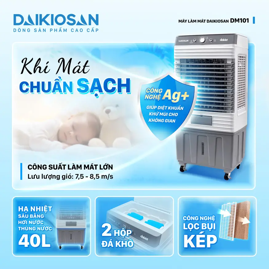Đánh giá quạt điều hòa Daikiosan DM101: Hiệu suất, tính năng và giá cả