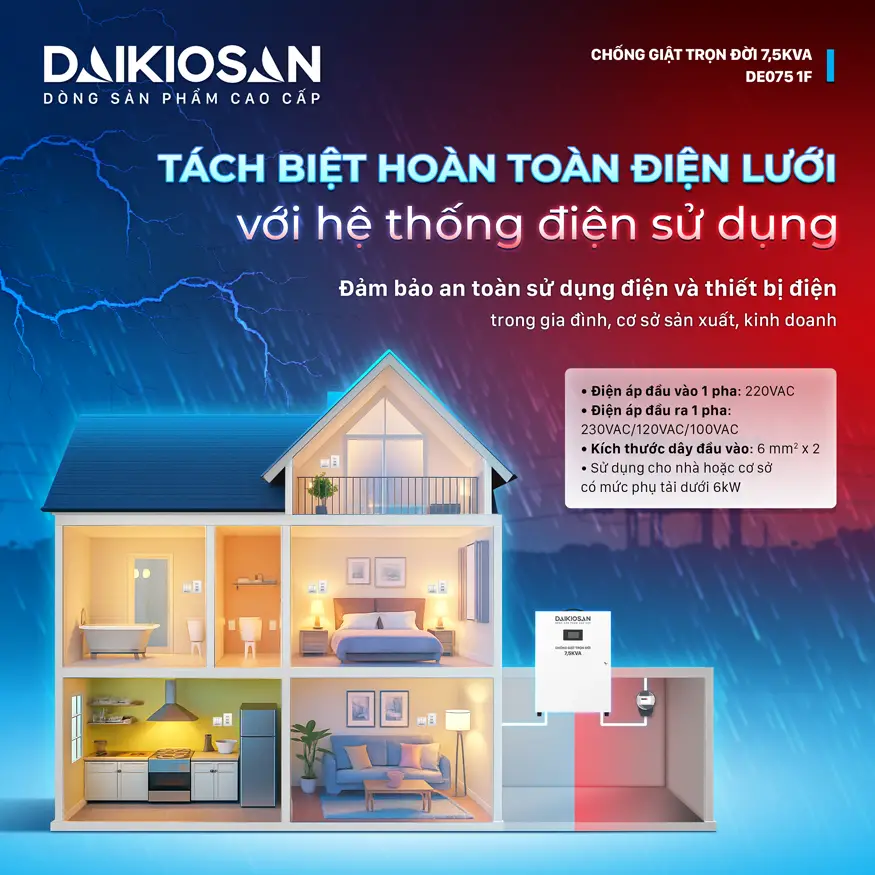 Chống giật trọn đời - Giải pháp an toàn điện tối ưu cho gia đình bạn