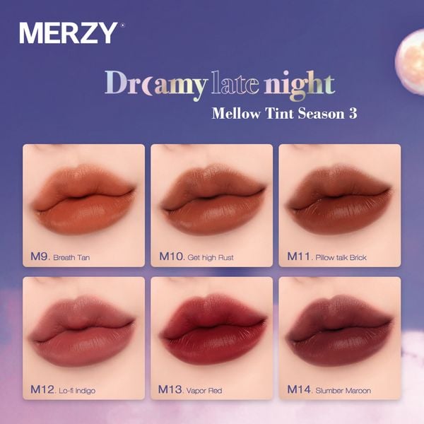 MERZY VIETNAM: SWATCH & REVIEW SON MỚI DREAMY LATE NIGHT MELLOW ...