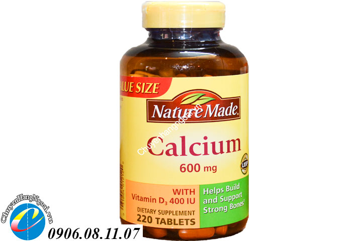 Nature made calcium 600mg