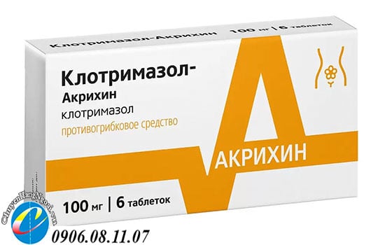 Thuốc đặt phụ khoa của Nga Akpnxnh vỉ 6 viên
