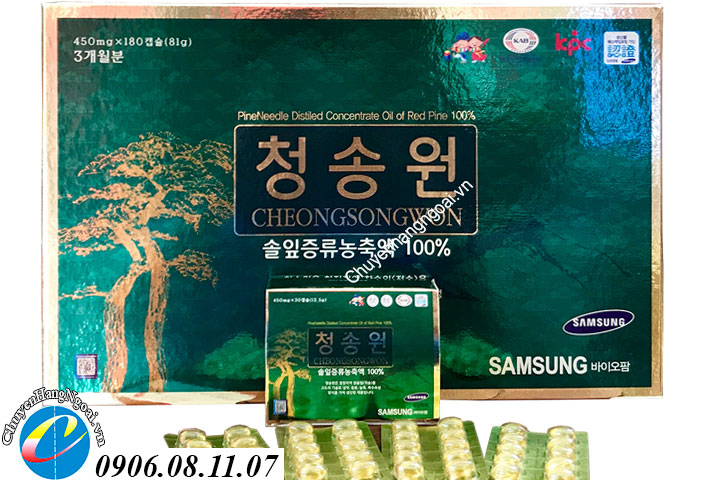 Tinh dầu thông đỏ Cheongsongwon hộp xanh