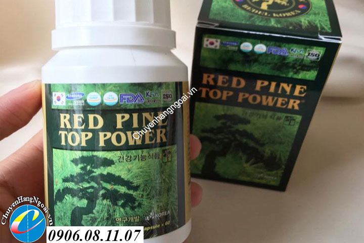 Viên uống tinh dầu thông Red Pine Top Power Hàn Quốc