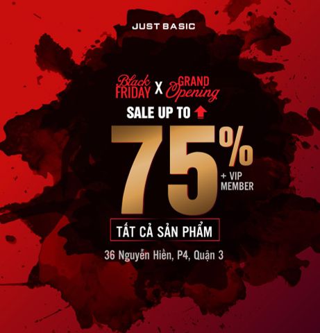 BÃO SALE LỚN ĐỔ BỘ - BLACK FRIDAY & KHAI TRƯƠNG