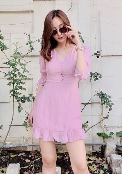 Váy múa ballet cute girl màu hồng Memoti Shop