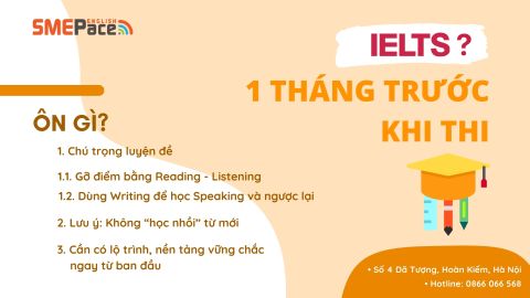 ÔN GÌ TRƯỚC KHI THI IELTS 1 THÁNG
