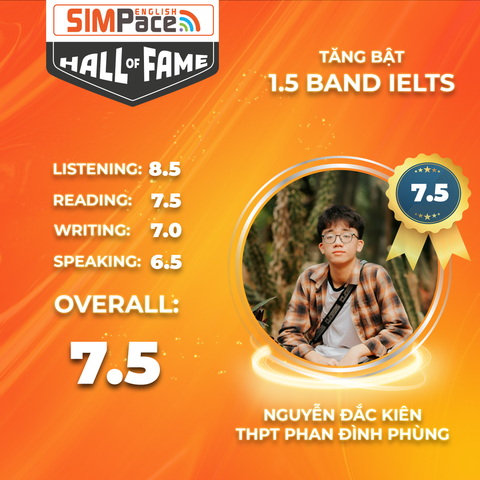 NGUYỄN ĐẮC KIÊN 7.5 IELTS