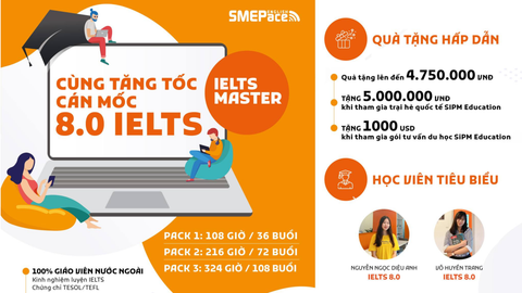 ƯU ĐÃI KHỔNG LỒ TỚI 58% HỌC PHÍ IELTS VỚI SMEPACE