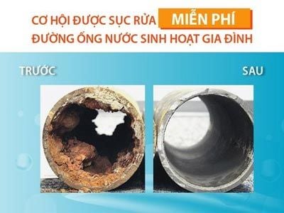 CƠ HỘI ĐƯỢC SỤC RỬA ĐƯỜNG ỐNG NƯỚC SINH HOẠT MIỄN PHÍ CÙNG SWD